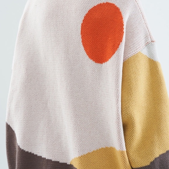 Harsh and Cruel Sweater Mountain Landscape Crew Neck Sweater Size Medium - Picture 4 of 15